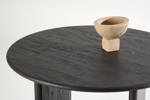 Ruokapöytä, Björholmen, ⌀120 cm, valkolakattu