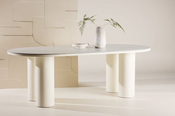 Ruokapöytä, Havstenssund, 220x110 cm, Valkoinen