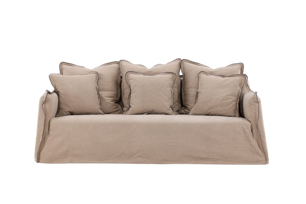 Sohva, Oskarshamn 3-istuttava, 210x99x87 cm, Ruskea