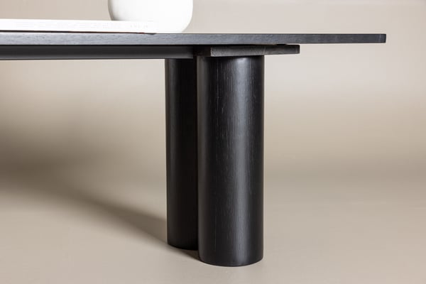 Ruokapenkki, Olivia, 180x45x40 cm, Musta