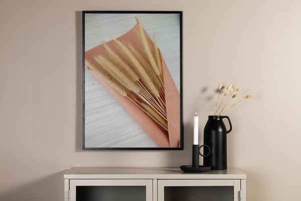 Juliste, Kuivatut kukkia, 30x40 cm, Beige