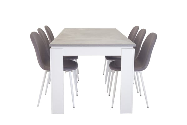Ruokatuoli, Polar Matstol, 53x88x46 cm, Harmaa