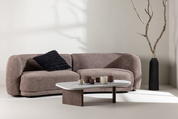 Sohva, Cielo 3-istuttava, 91x268x80 cm, Ruskea Sohva, Cielo 3-istuttava, 91x268x80 cm, Ruskea