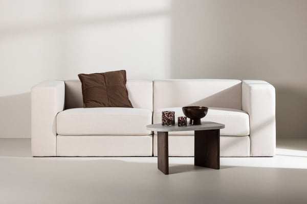 Sohva, Lumi 3-istuttava, 94x238x70 cm, Valkoinen