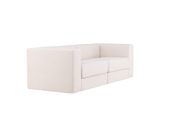 Sohva, Lumi 3-istuttava, 94x238x70 cm, Valkoinen