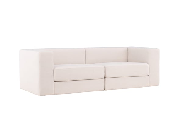 Sohva, Lumi 3-istuttava, 94x238x70 cm, Valkoinen