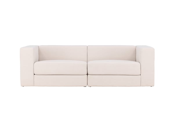 Sohva, Lumi 3-istuttava, 94x238x70 cm, Valkoinen