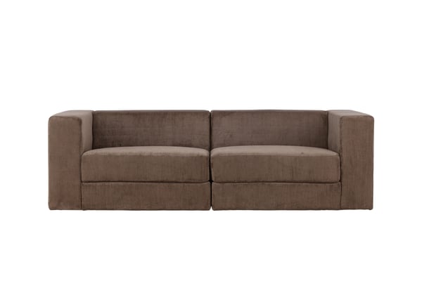 Sohva, Lumi 3-istuttava, 94x238x70 cm, Ruskea