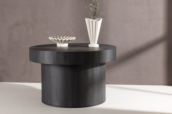 Sohvapöytä, Malung, φ80 cm, Musta