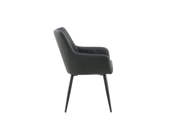 Ruokatuoli, Comfort 2 kpl, 61x58x92 cm, Musta