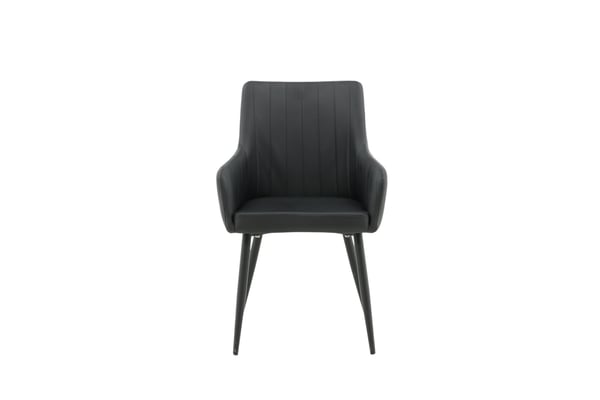 Ruokatuoli, Comfort 2 kpl, 61x58x92 cm, Musta