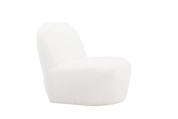 Lounge-tuoli, Mahla, 82x70x77 cm, Valkoinen