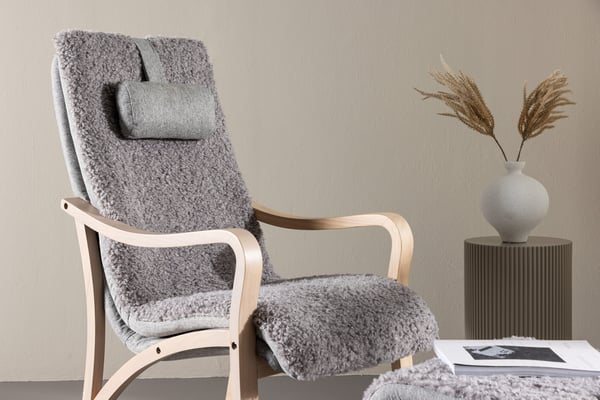 Lounge-tuoli, Fårö, 89x60x107 cm, Vaaleanharmaa