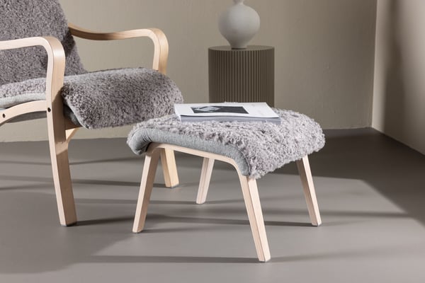 Lounge-tuoli, Fårö, 89x60x107 cm, Vaaleanharmaa