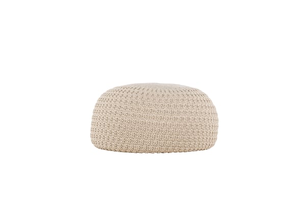 Pouf SAM, pyöreä, Ø60 cm, beige