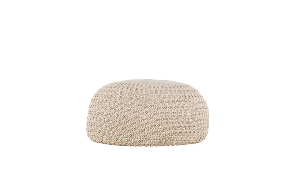 Pouf SAM, pyöreä, Ø60 cm, beige