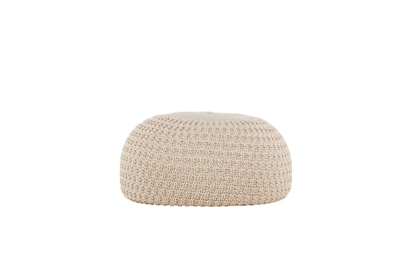 Pouf SAM, pyöreä, Ø60 cm, beige