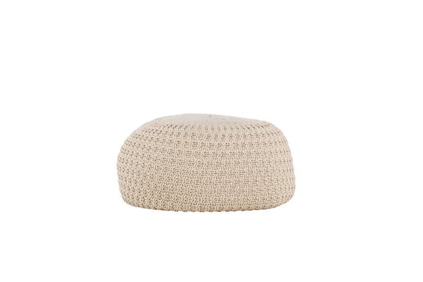 Pouf SAM, pyöreä, Ø60 cm, beige