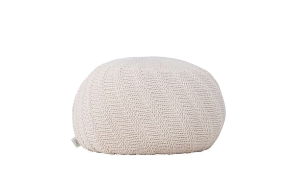 Pyöreä rahi „Ted“, 45 cm, kermanvärinen