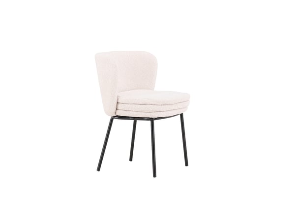 Ruokatuoli, Agnes 2 kpl, 56,5x46,5x76,5 cm, Valkoinen