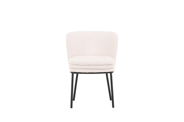 Ruokatuoli, Agnes 2 kpl, 56,5x46,5x76,5 cm, Valkoinen