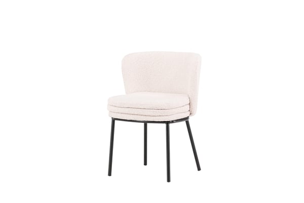 Ruokatuoli, Agnes 2 kpl, 56,5x46,5x76,5 cm, Valkoinen