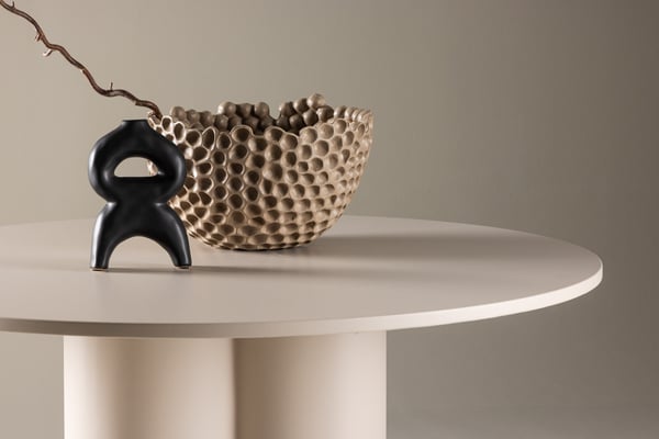 Ruokapöytä, Olivia, ⌀110 cm, Beige