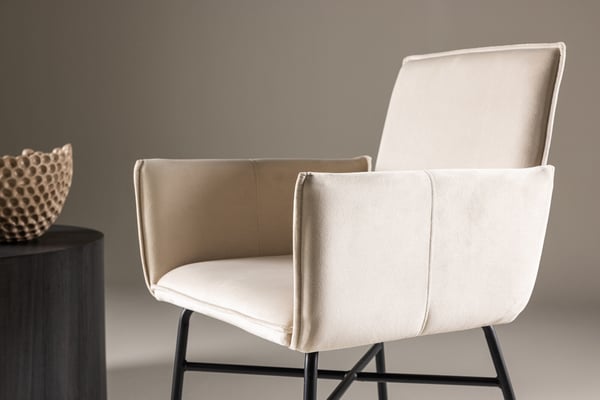 Ruokatuoli, Petra, 59x56x86 cm, Beige