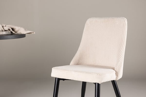 Ruokatuoli, Leone 2-pack, 57x48x89 cm, Beige