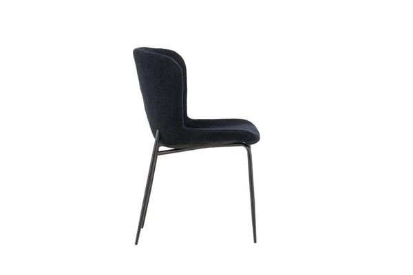 Ruokatuoli, Modesto 2-pack, 55x50x81 cm, Musta