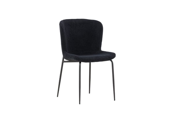 Ruokatuoli, Modesto 2-pack, 55x50x81 cm, Musta