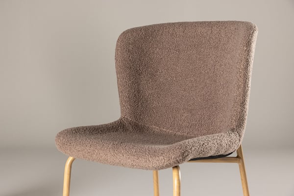 Ruokatuoli, Modesto 2-pack, 55x50x81 cm, Ruskea