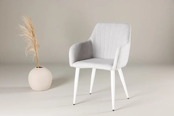 Ruokatuoli, Comfort, 62,5x50x83,5 cm, Vaaleanharmaa