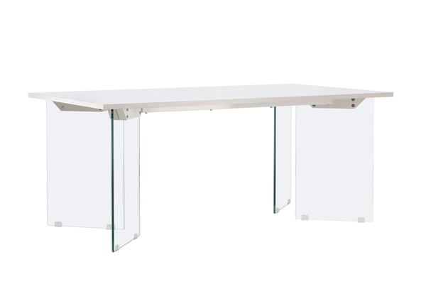 Ruokapöytä, Ester, 180x90 cm, Vaaleanharmaa