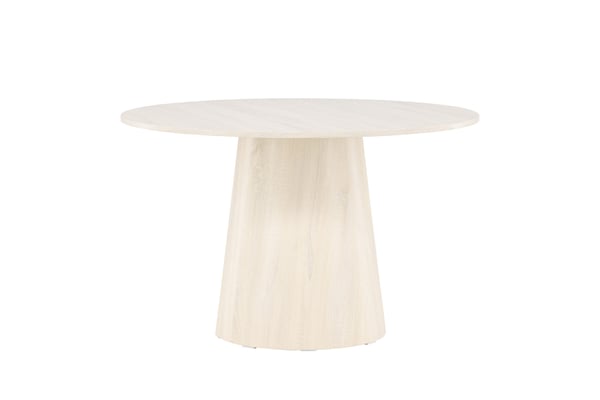 Ruokapöytä, Lanzo, ⌀120 cm, valkolakattu