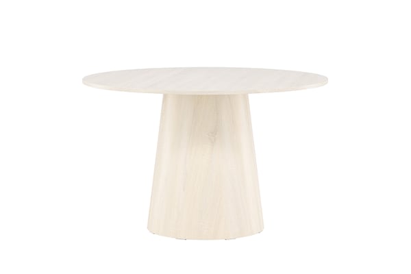 Ruokapöytä, Lanzo, ⌀120 cm, valkolakattu