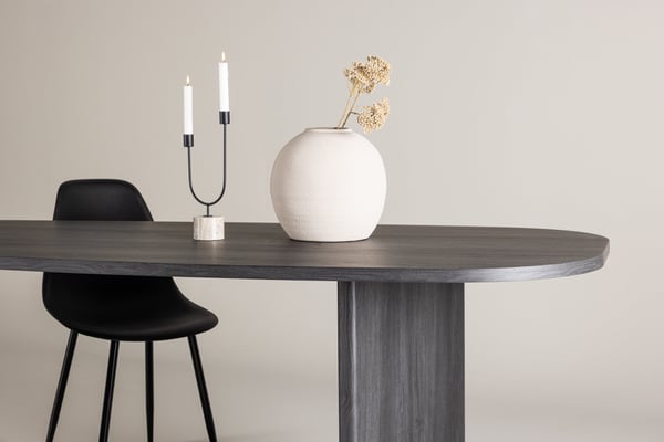 Ruokapöytä, Grönvik, 220x100 cm, Musta