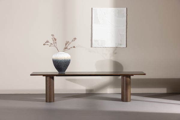 Ruokapenkki, Olivia, 180x45x40 cm, Mocca