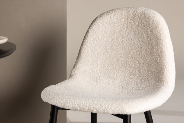Lasten ruokatuoli, Polar, 43x32x62 cm, Valkoinen