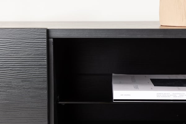 TV-taso, Cuenca, 160x45 cm, Musta
