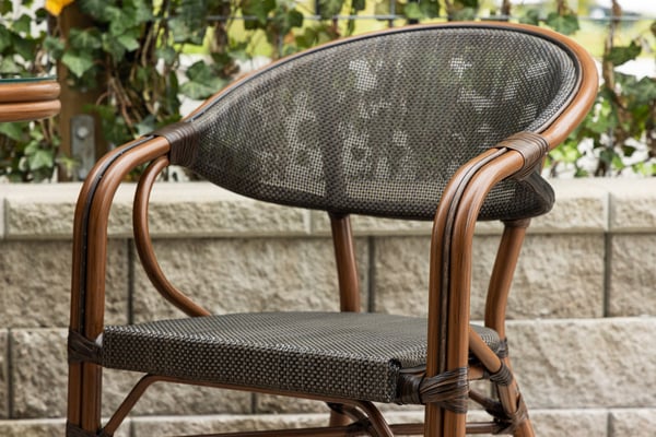 Tuoli, Vila Real kahvilatuoli 2-pack, 83x57x60 cm, Musta