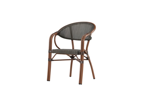 Tuoli, Vila Real kahvilatuoli 2-pack, 83x57x60 cm, Musta