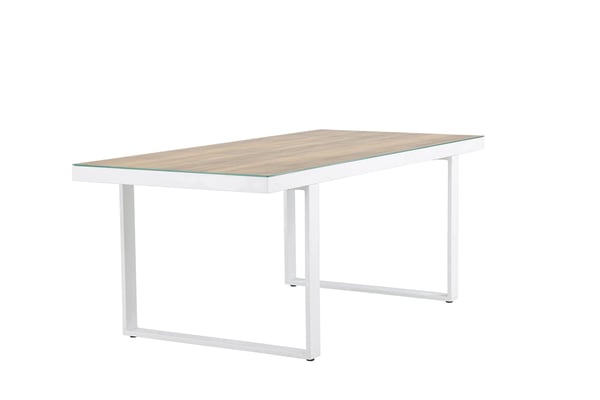 Ruokapöytä, Merlo, 200x90 cm, Valkoinen