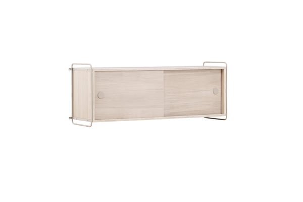 Seinäkaappi, Paris, 121x35x48 cm, Valkoinen