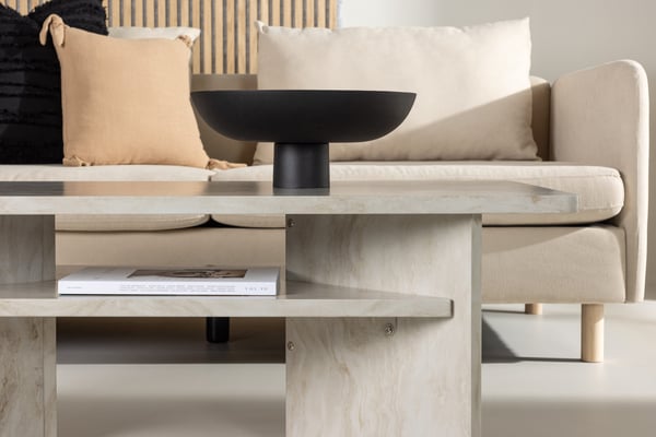 Sohvapöytä, Ålesund, 120x60 cm, Beige