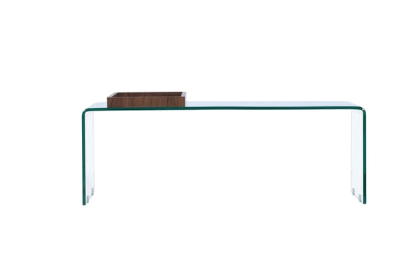 Sohvapöytä, Telemark, 50x110 cm, Läpinäkyvä
