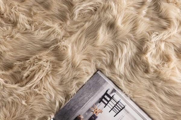 Karvamatto Katy, 230x160 cm, beige