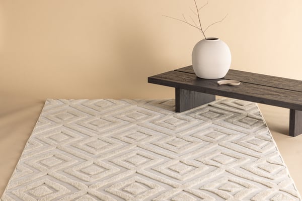 Matto, Pia polyesteri shaggy, 290x200 cm, beige