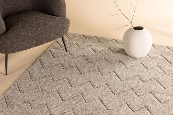 Matto, Fia Polyester Shaggy, 290x200 cm, Ruskea