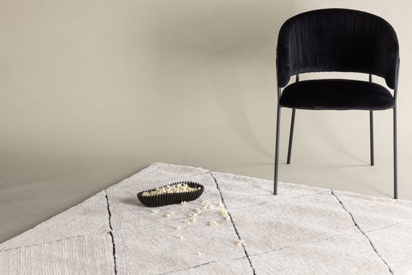 Matto, Patrik Polyester Shaggy, 230x160 cm, Valkoinen